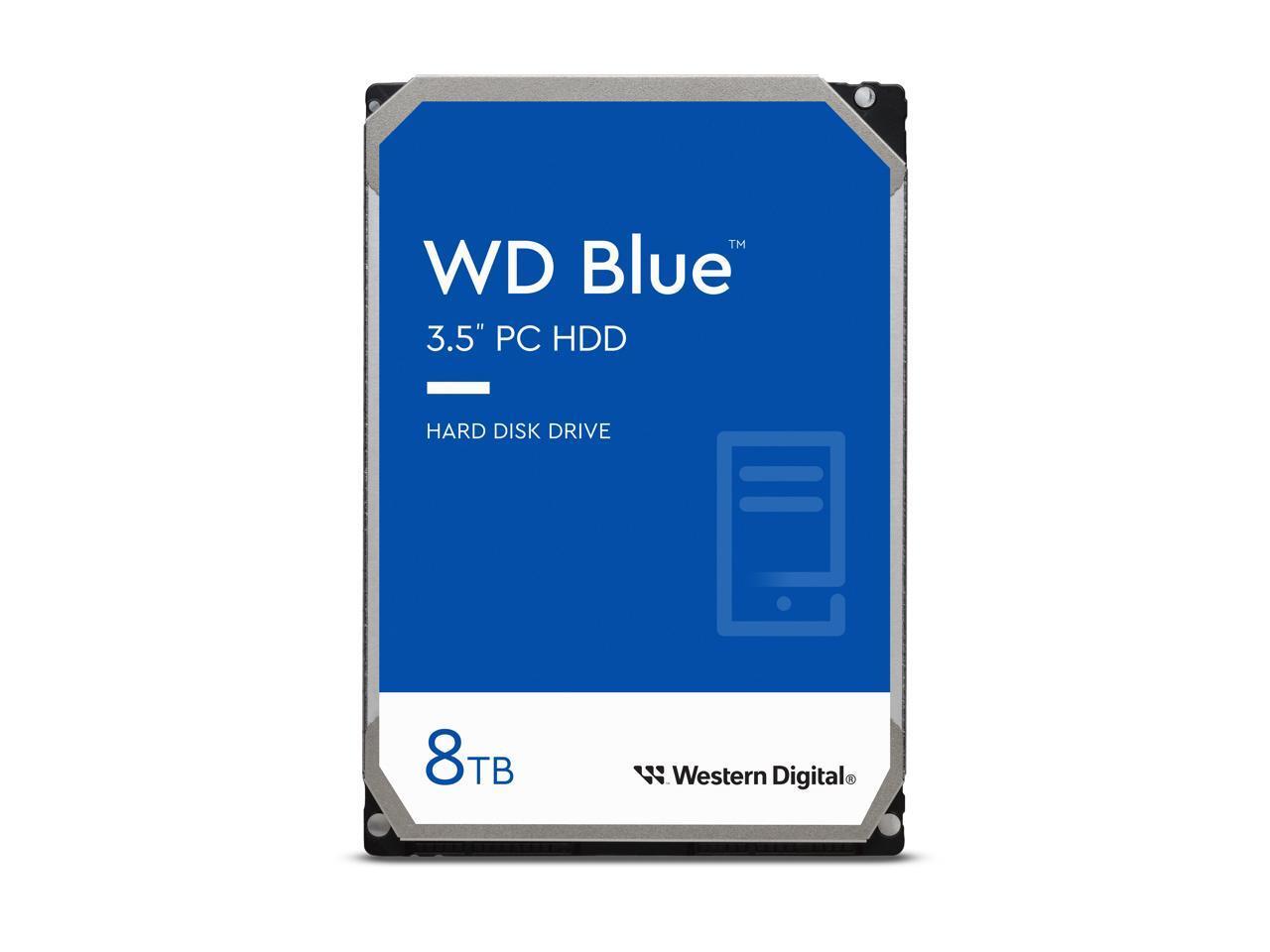 WD Blue PC Desktop 8TB Hard Drive Internal HDD 5640RPM SATA 6Gb/s 256MB Cache...