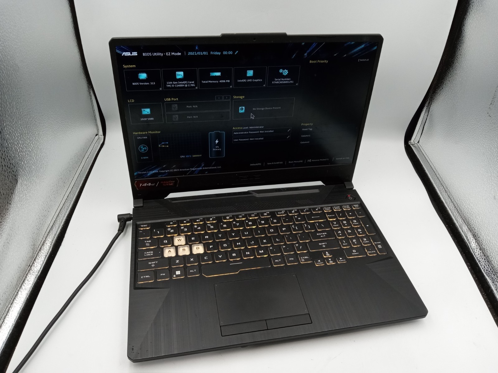 Asus TUF Gaming F15 15.6" Intel i5-11400H Nvidia RTX 3050 - PARTS/REPAIR -RR