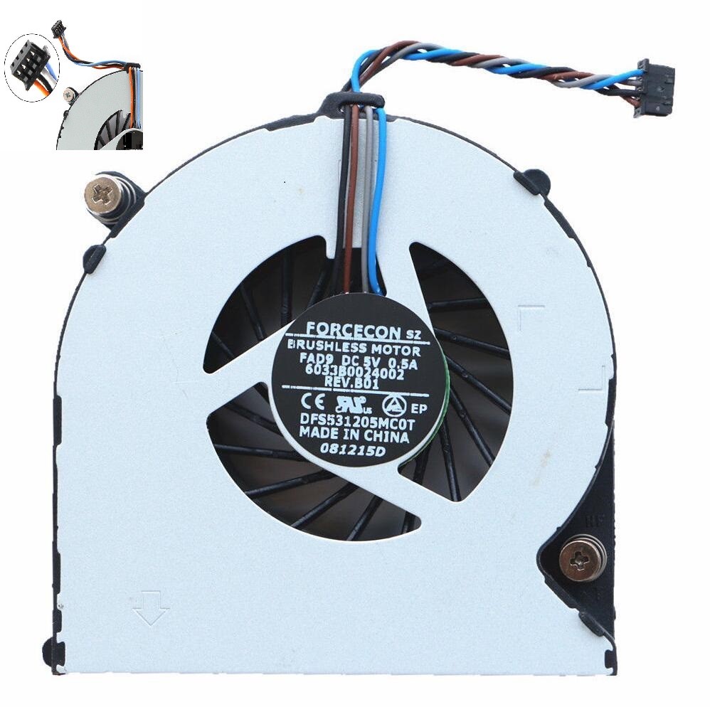 HP EliteBook 8440p 8450p 8460p 8460w 8470p 8470w New CPU Cooling Fan 641839-001 