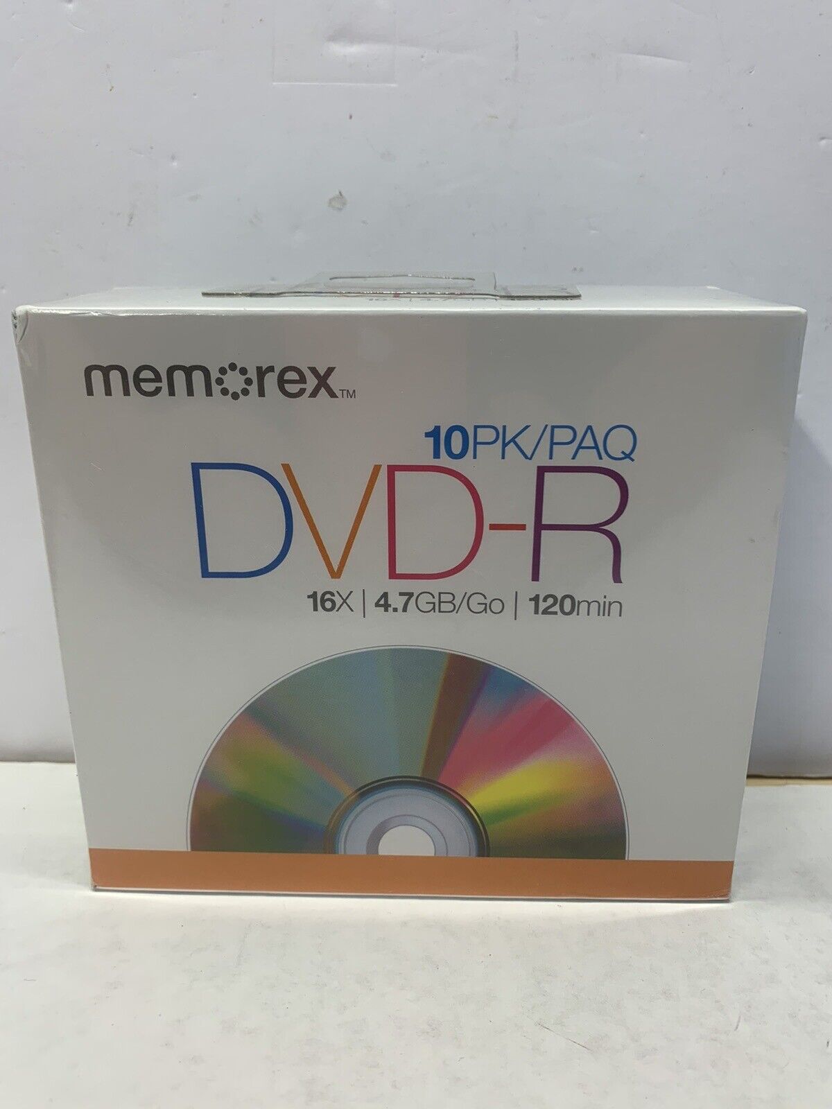 New Memorex 10-PACK DVD-R  Recordable Discs 16X 4.7GB 120Min Sealed