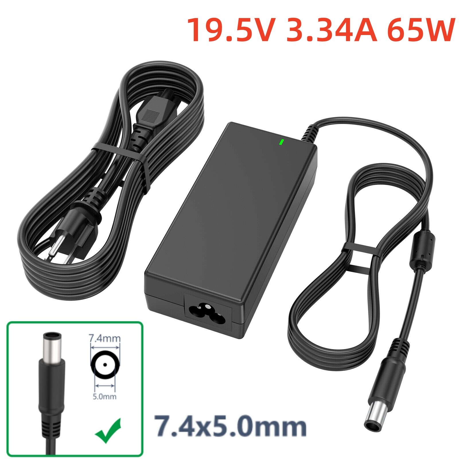 65W Power Adapter for Dell Latitude E5470 E5480 E5400 E5510 Laptop Charger 7.4mm