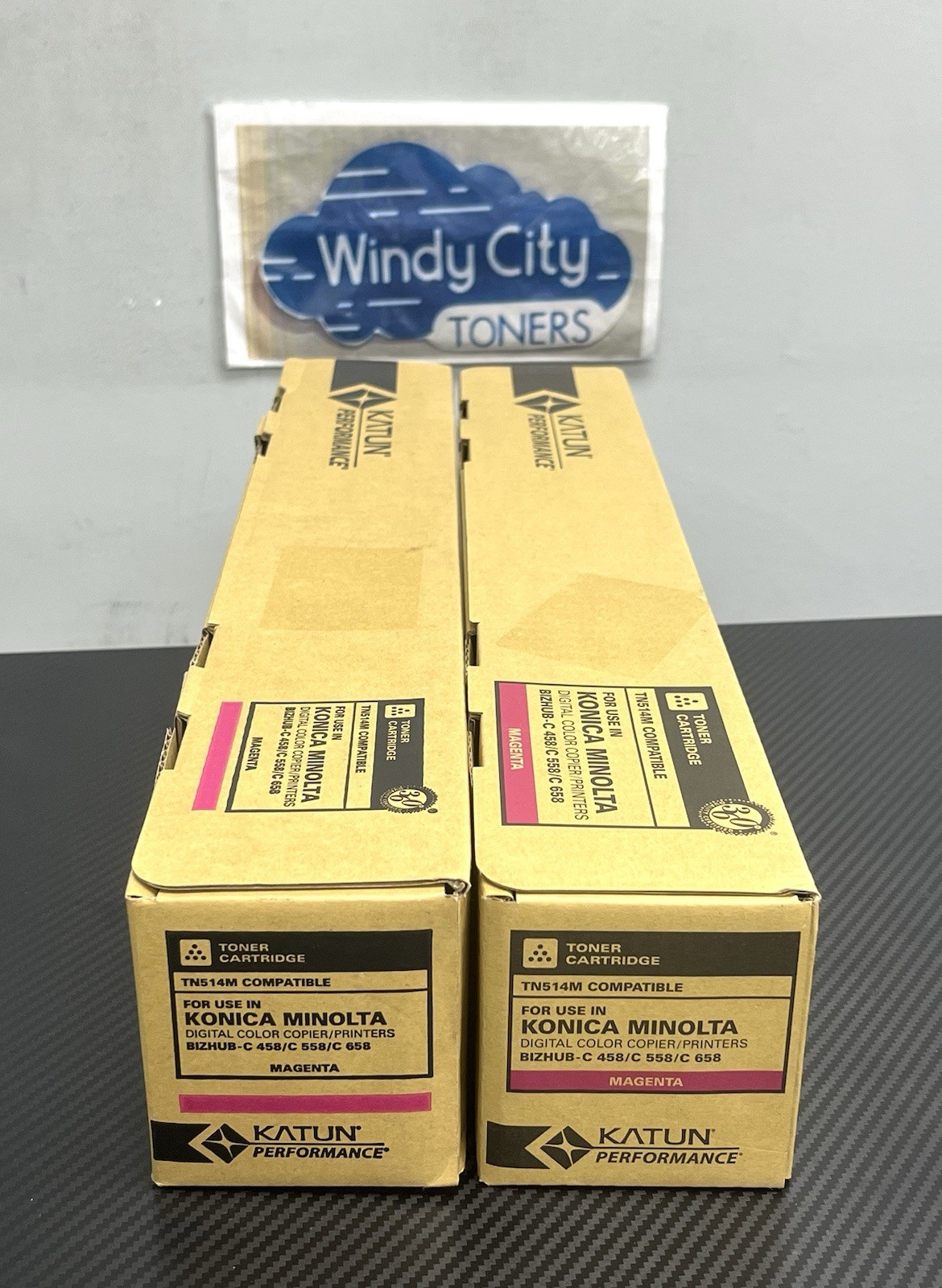 Konica TN514 Katun Compatible Lot of 2 Magenta Toners For bizhub C458/C658 New