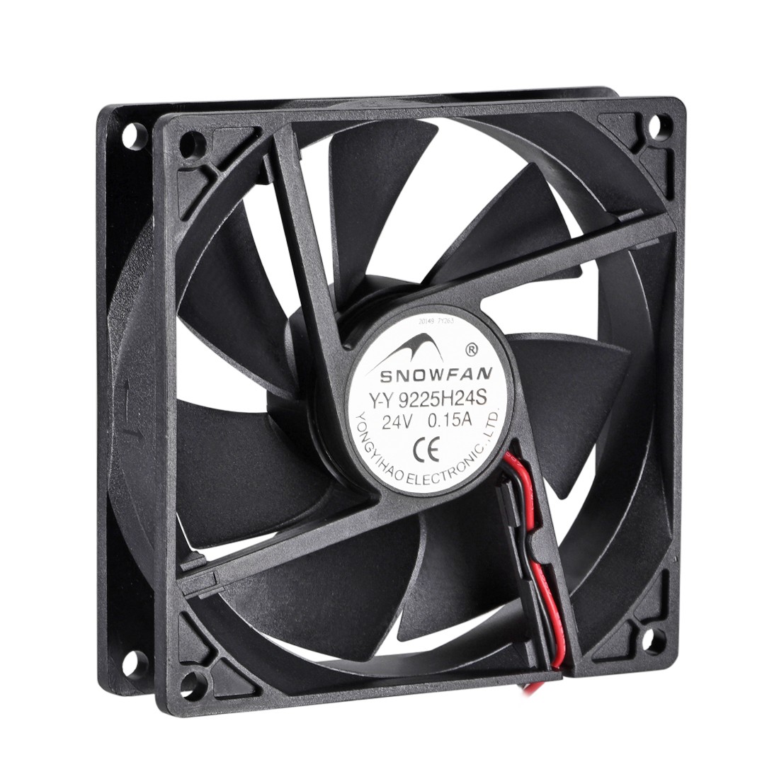 SNOWFAN Authorized 92mm x 92mm x 25mm 24V Brushless DC Cooling Fan YY9225H24S