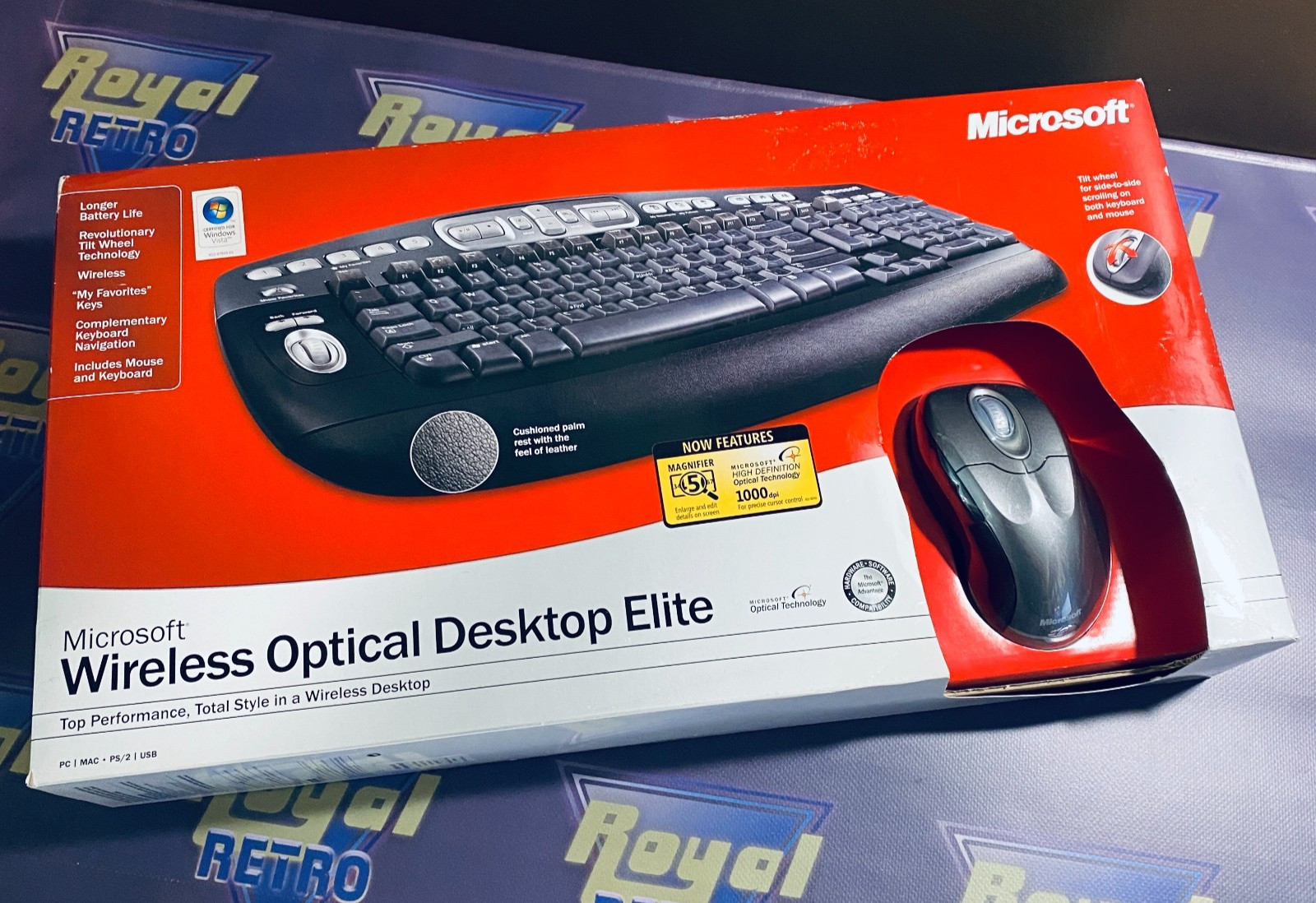 Microsoft Wireless Optical Desktop Elite Model 1011(S51-00001) Keyboard & Mouse