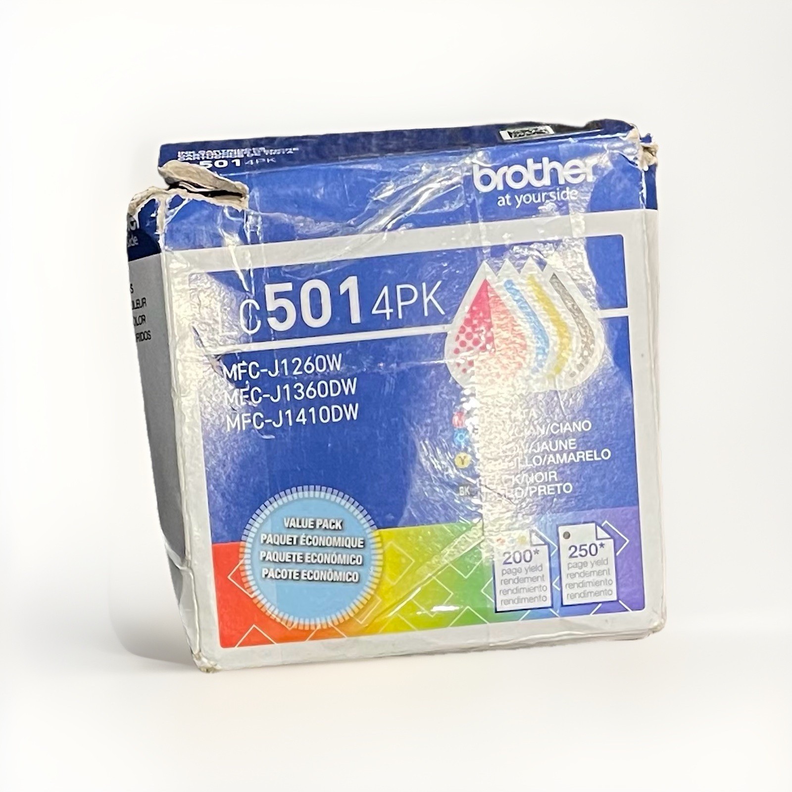 Brother Genuine LC5014PK 4-Pack  Black, Cyan, Magenta, Yellow OEM 5/28