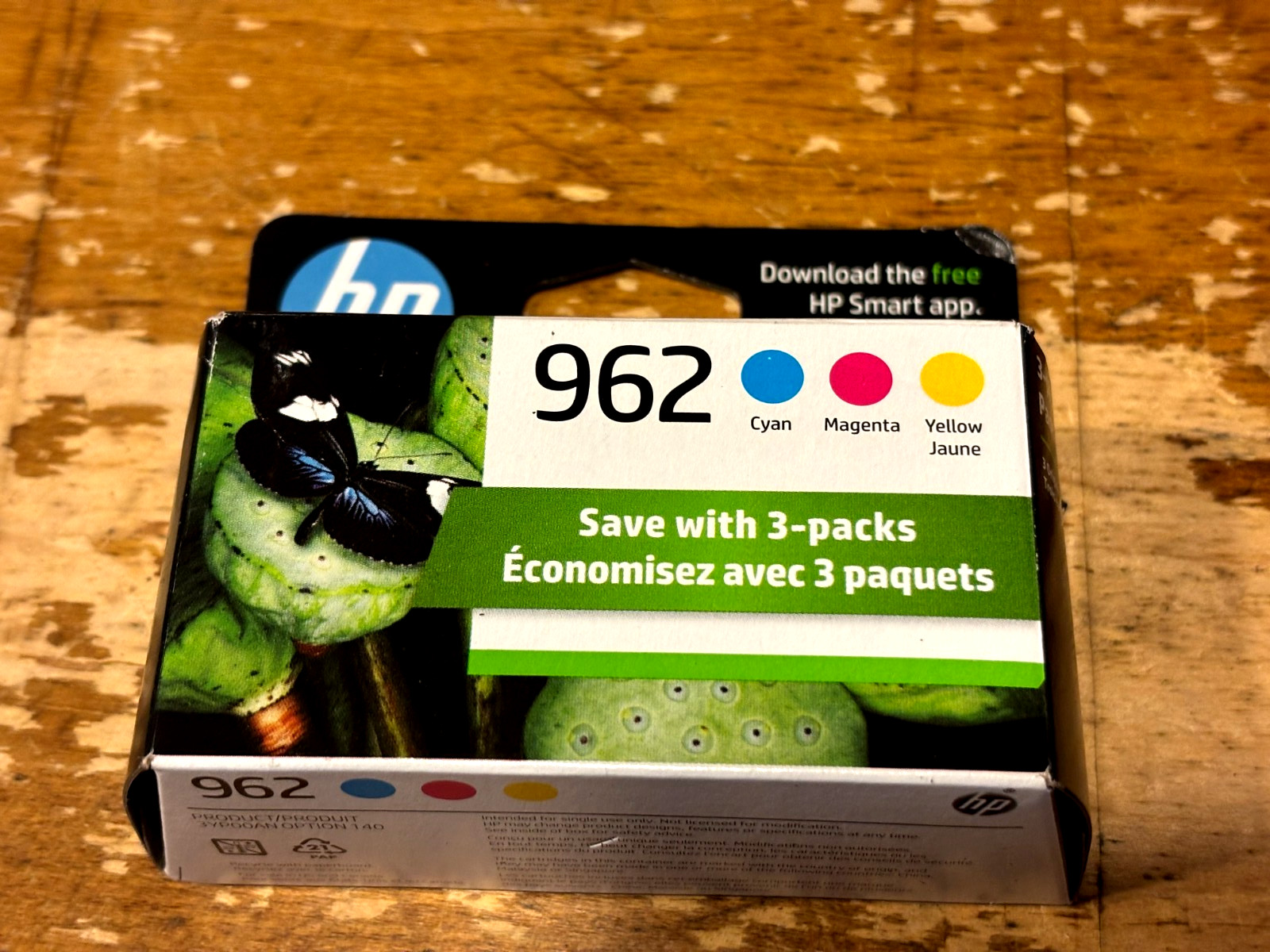 NEW HP 962 CYAN MAGENTA YELLOW 3-Pack Ink Cartridges EXP: July 2027
