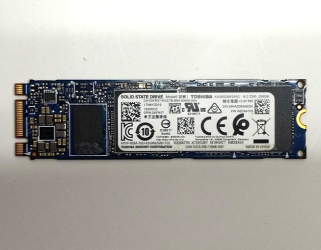 Toshiba KSG60ZMV256G 256GB M.2 2280 SSD KSG60ZMV256G Solid State Drive TH560