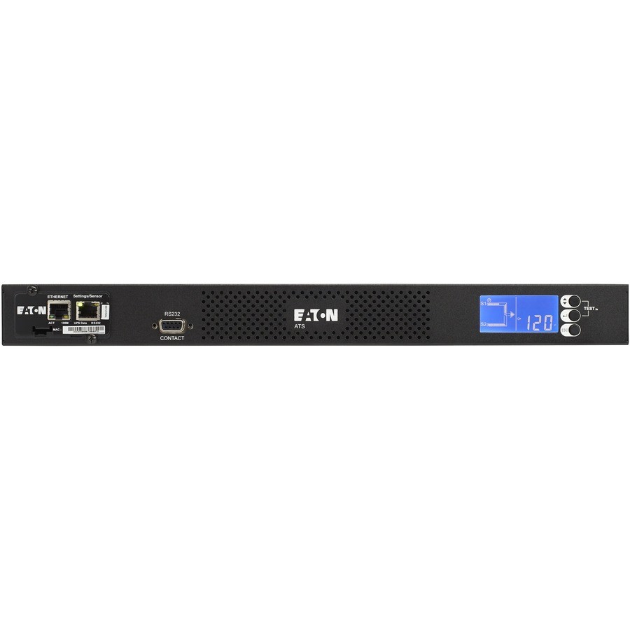 Eaton ATS PDU 1U 2 5-15P 120V 12A 10ft Outlets: 10 5-15R EATS115