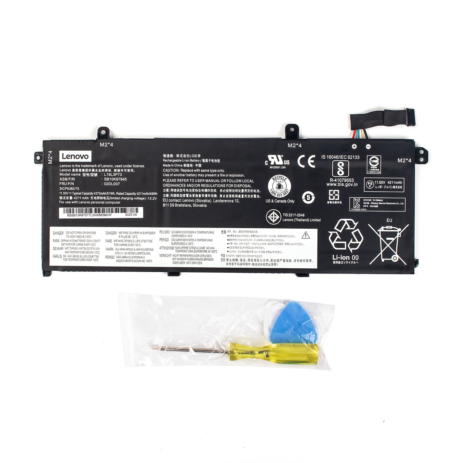 Genuine OEM 51W L18L3P73 Battery For Lenovo ThinkPad T490 T495 P43S L18M3P73 NEW
