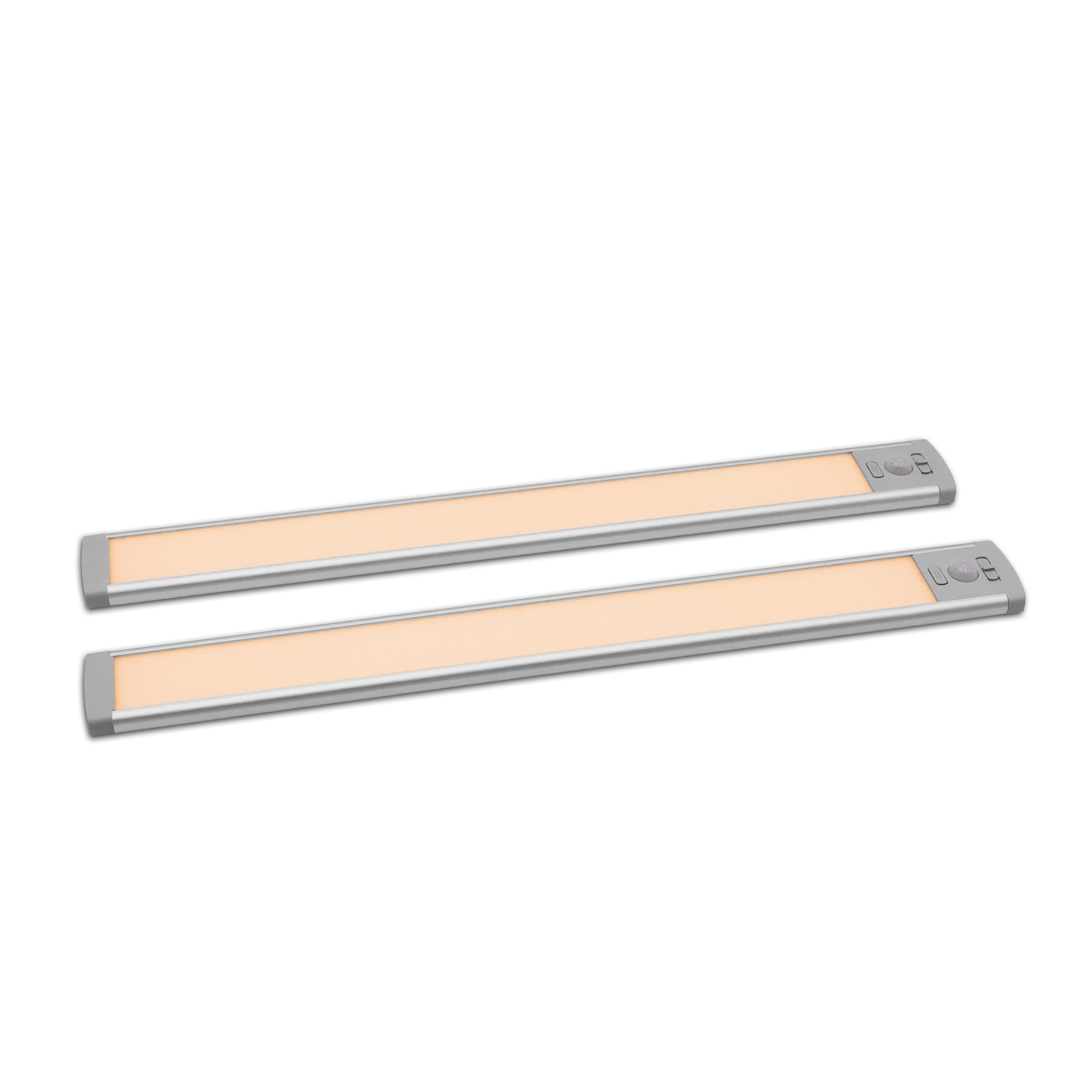 Grip 2 pc Rechargeable Under Cabinet Wireless LED Lights - Motion Silver
