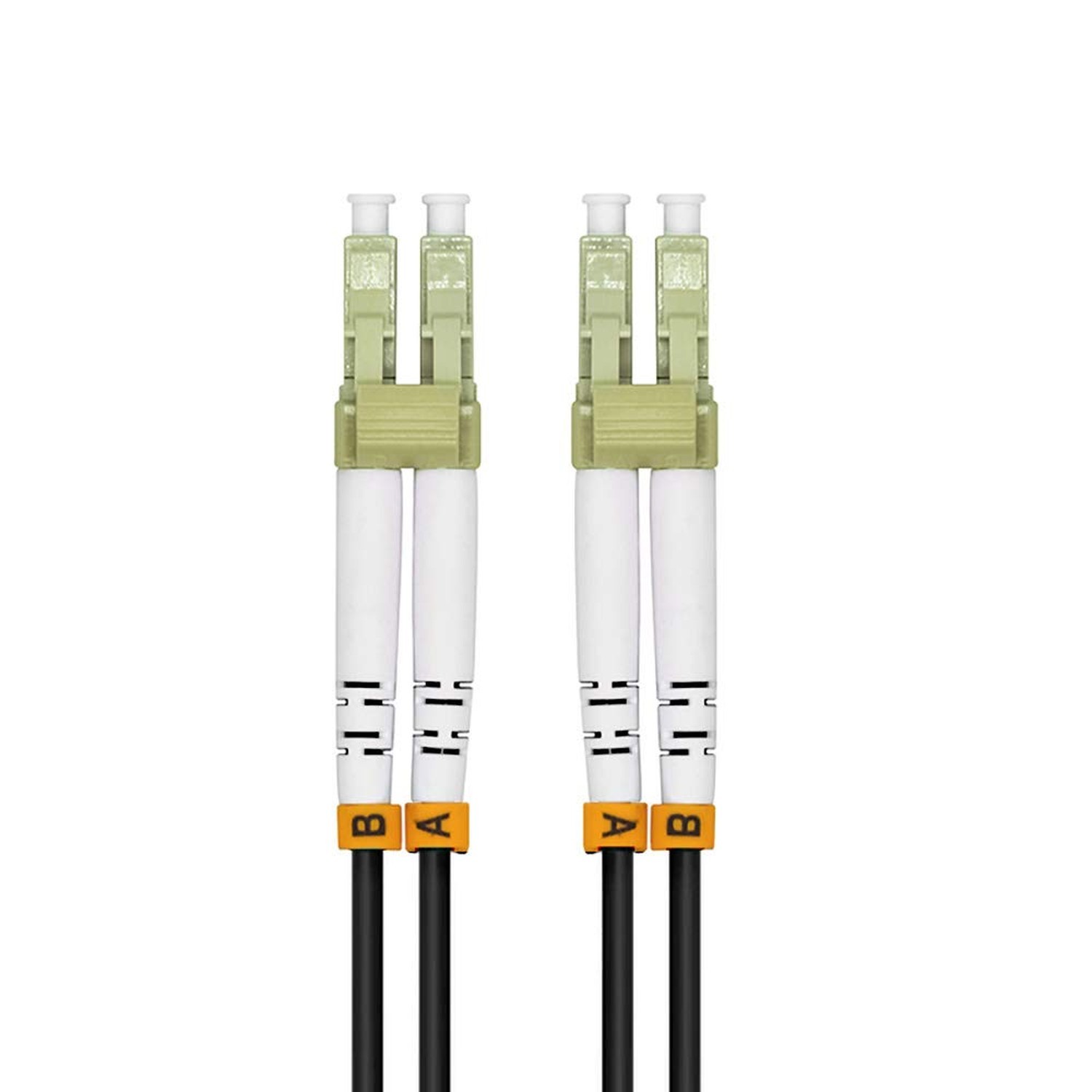 30Meters 100FT LC to LC 10G OM3 Outdoor Armored Duplex 50/125 Fiber Optic Cab...