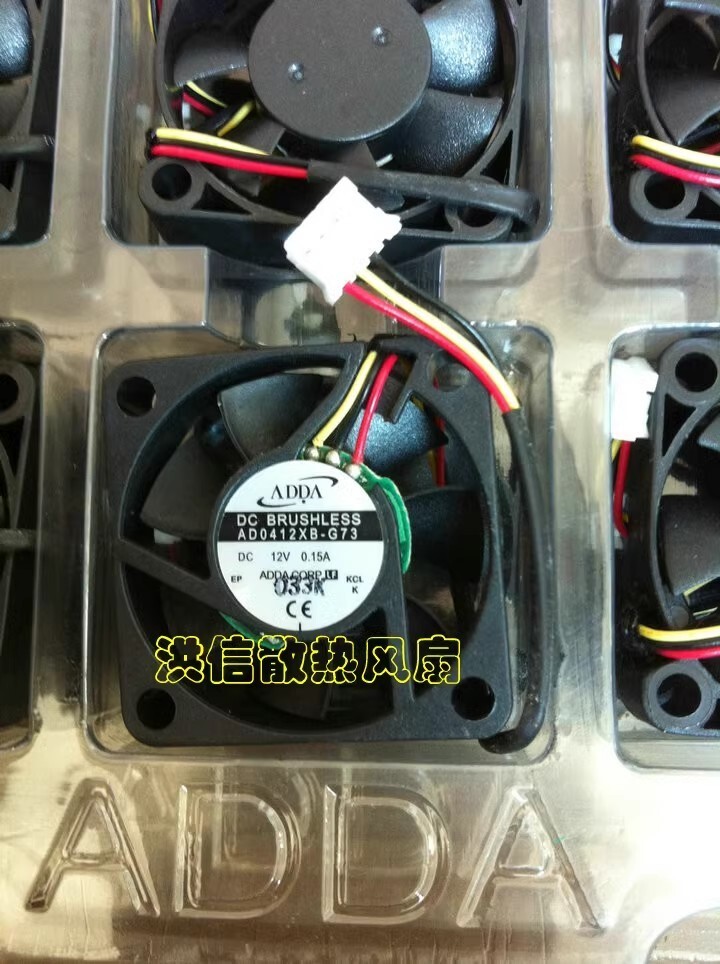 ADDA AD0412XB-G73 4010 DC12V 0.15A 4CM 40*40*10MM 3-Pin Silent Cooling Fan
