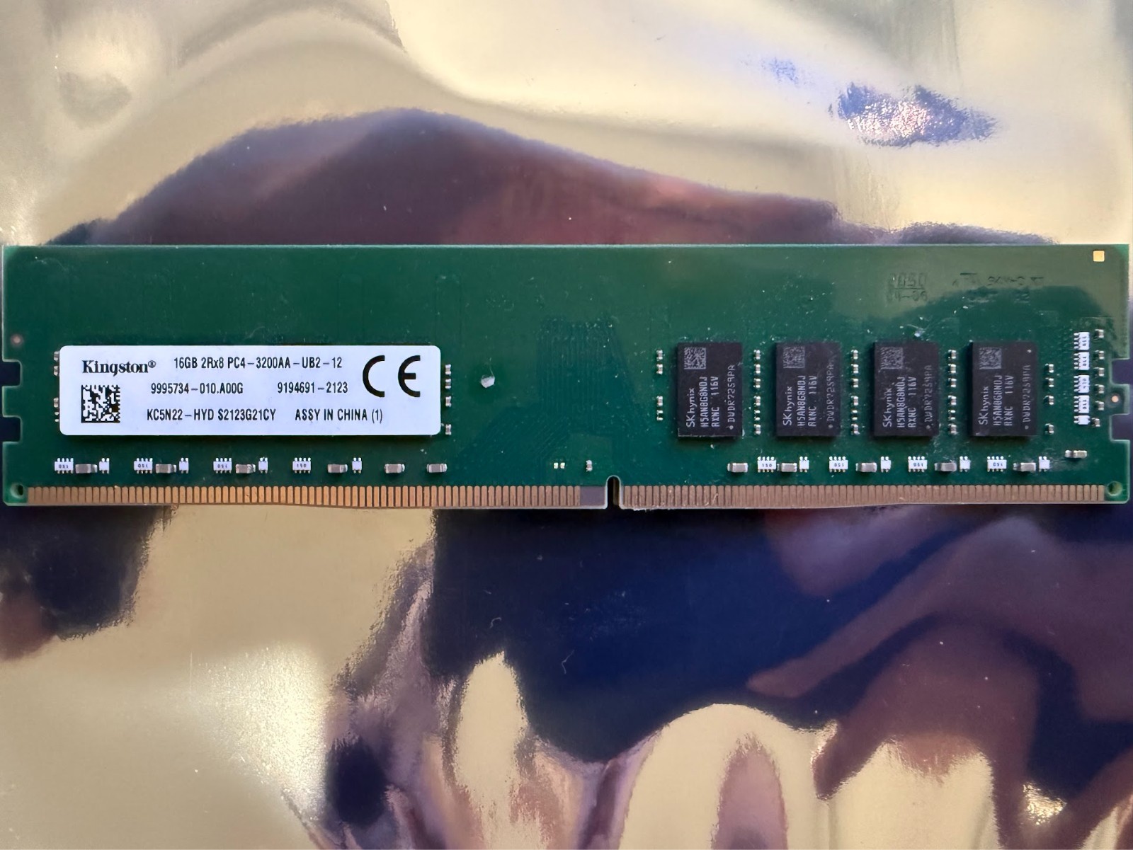 Kingston 16GB PC4-3200AA-U 2Rx8 DDR4 UDIMM Unbuffered Desktop Memory KC5N22-HYD