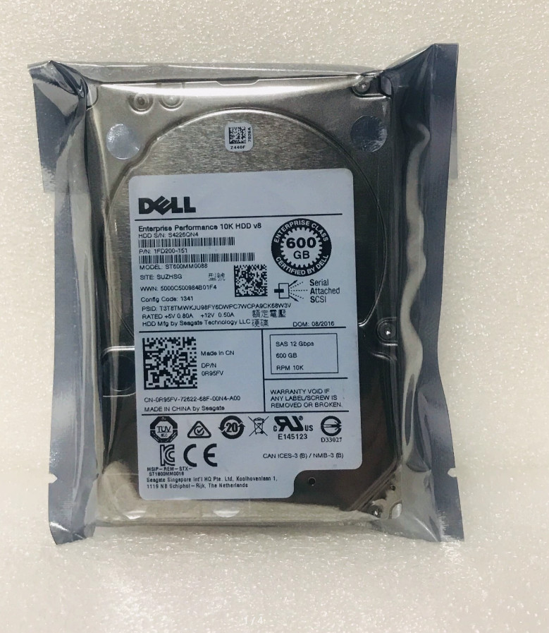 Dell R95FV 0R95FV 600GB 10K 12Gb/s 2.5" SAS HDD Hard Drive ST600MM0088