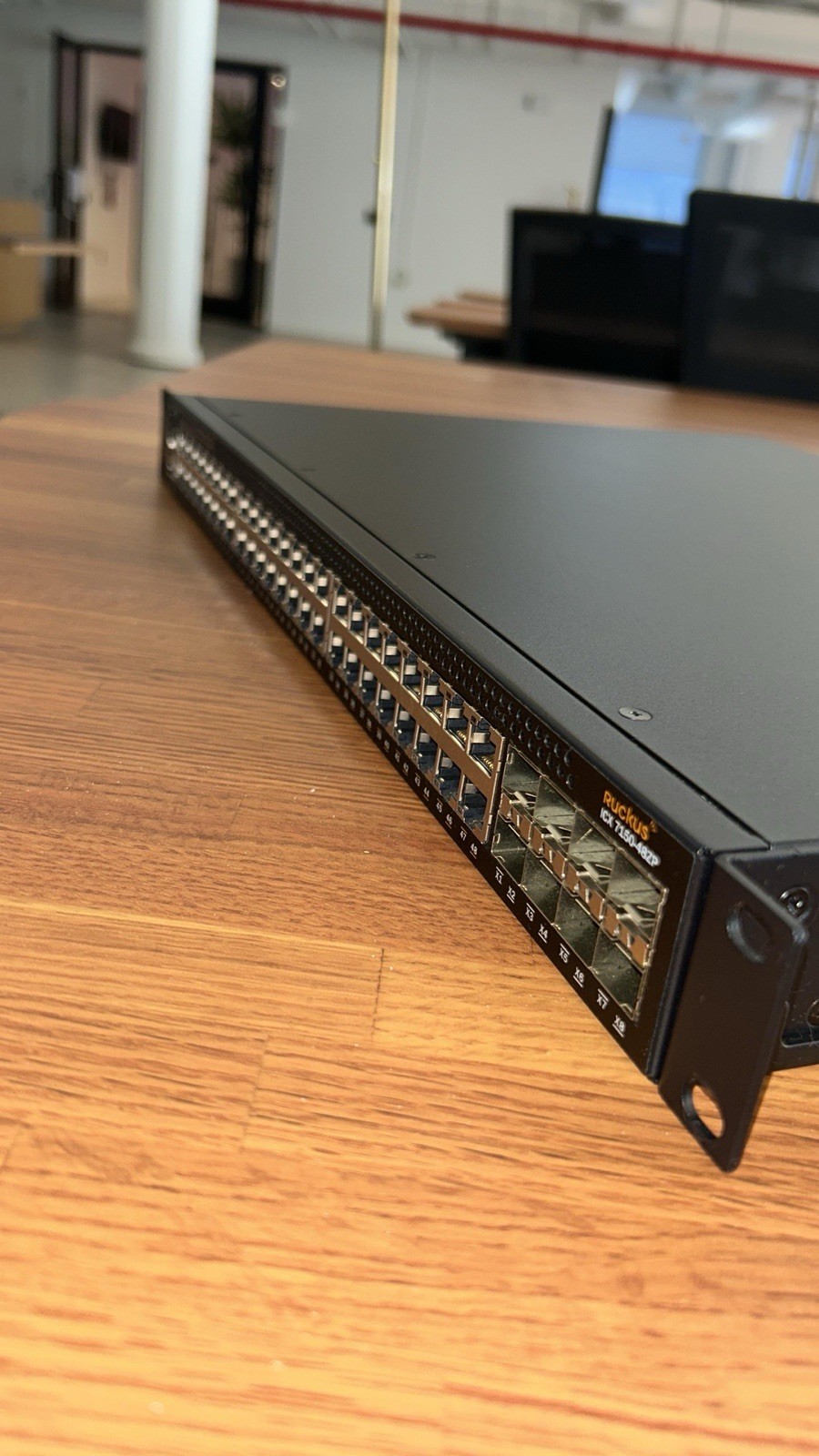 Ruckus ICX7150-48ZP-E2X10G 48 Ports Rack Mountable Ethernet SFP Switch