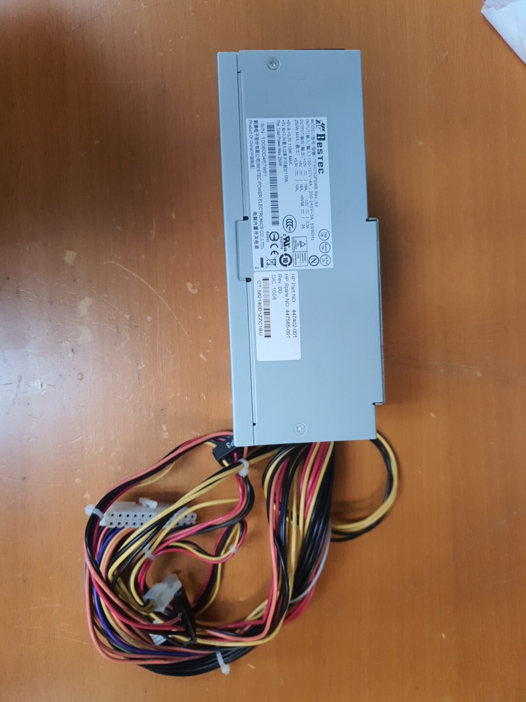 Bestec TFX0250P5WB Rev X4 Power Supply 250W 447402-001 447585-001 - Warranty