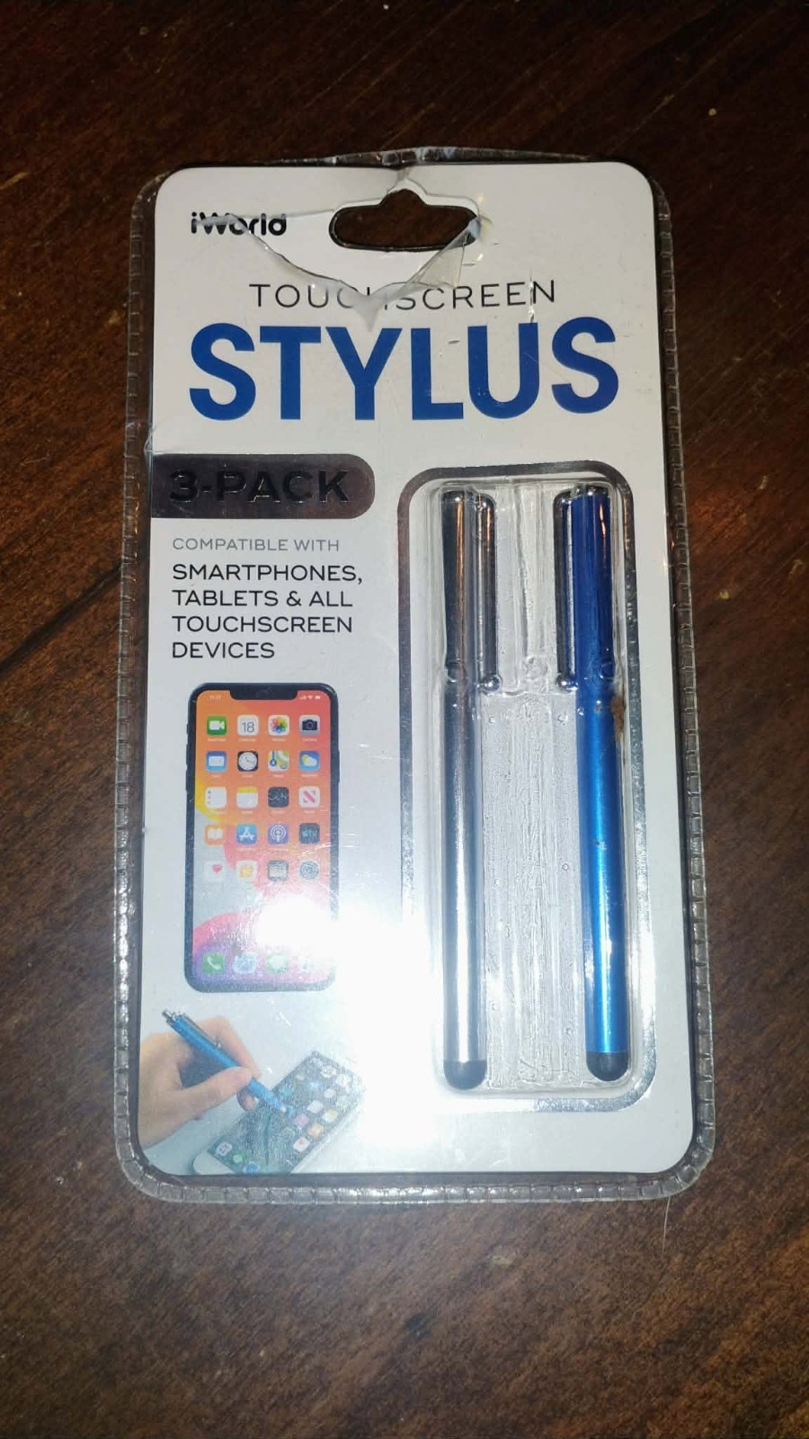 iWorld 3 pack Touch Screen Stylus 1 MISSING