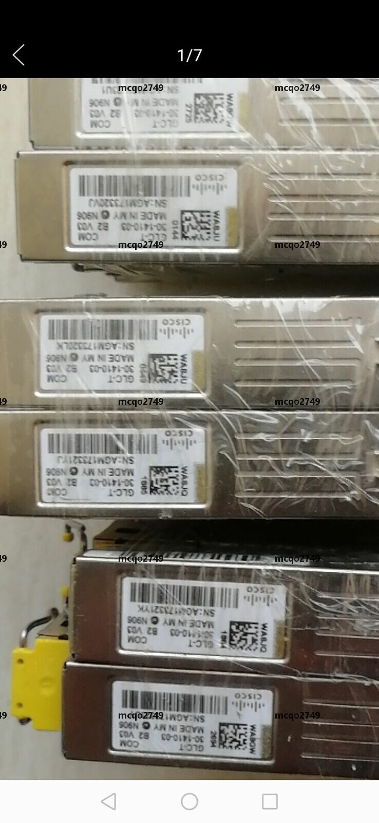 10PCS    Cisco GLC-T COM 30-1410-03  04 1000BASE-T SFP Transceiver module