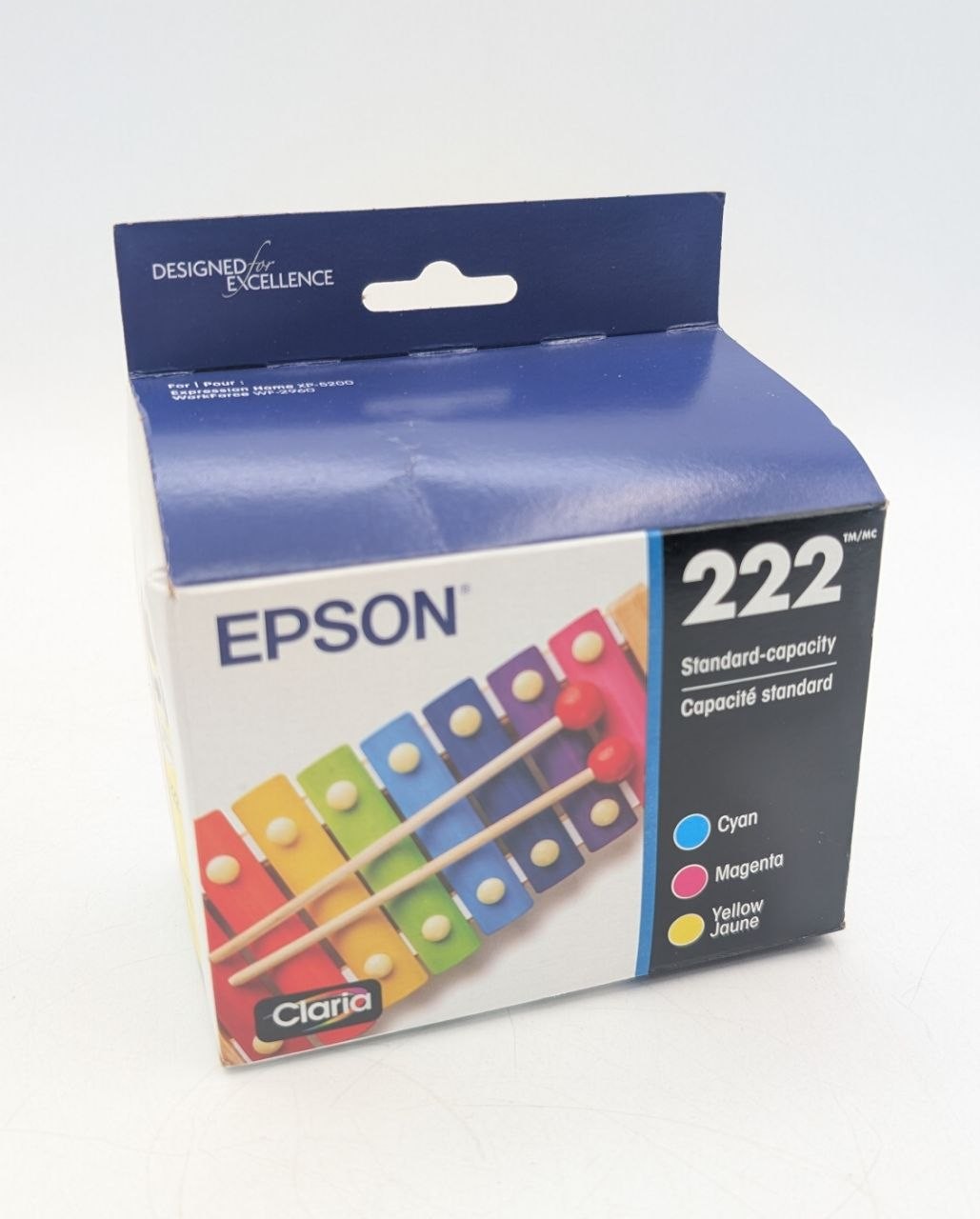 Epson 222 Claria Ink Cartridge Combo Cyan/Magenta/Yellow