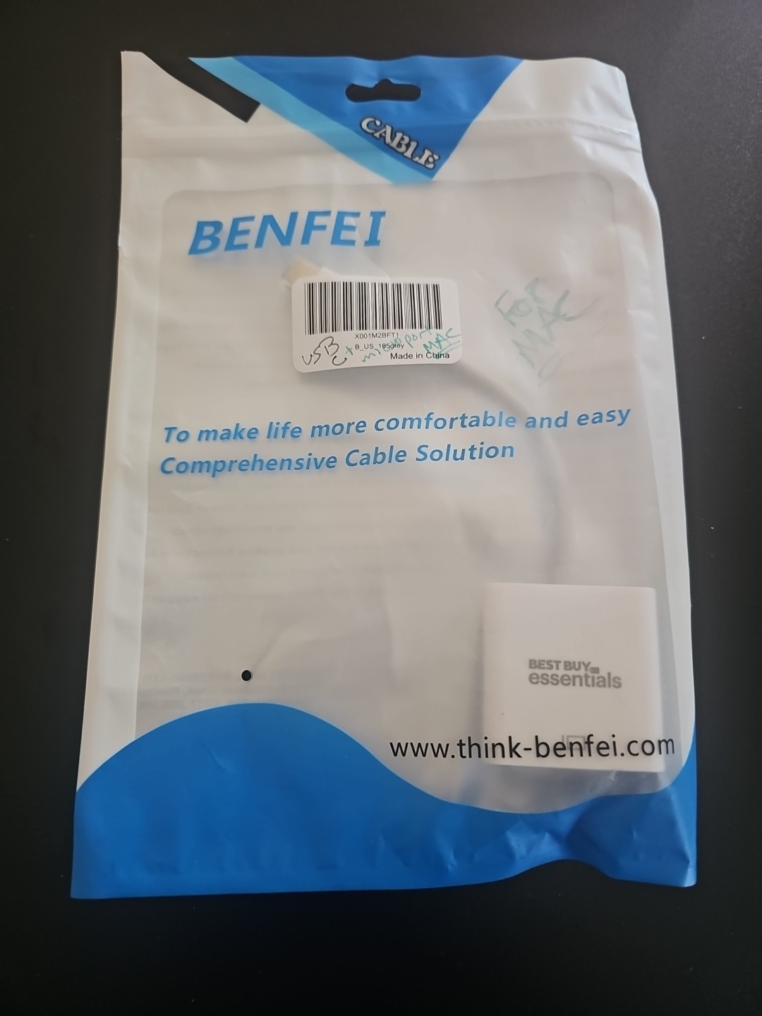 Benfei BEST BUY ESSENTIALS NEW Comprehensive Cable Solution