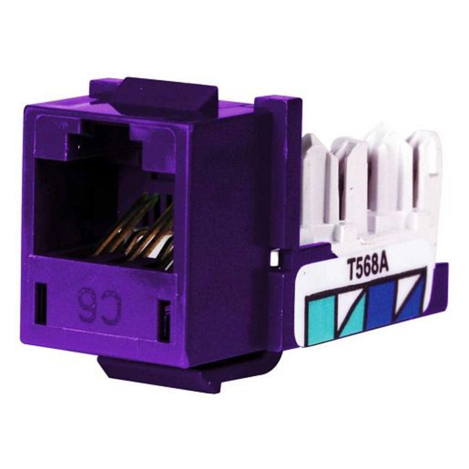 Hubbell - HXJ6P24 - NEXTSPEED, Xcelerator, Cat 6 Jack, Thermoplastic, 8-Port,