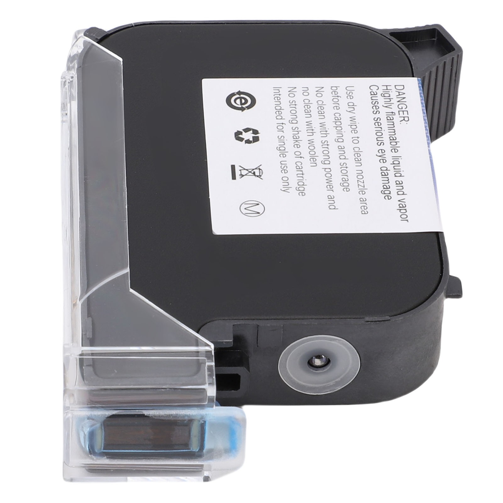 US Quick Dry Solvent Ink Cartridge Black 42ml 12.7mm Replacement For Handheld