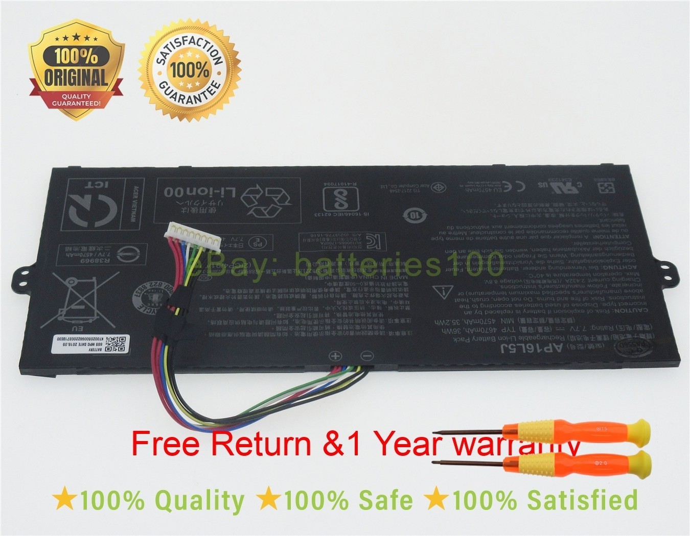 Original new Acer TravelMate X514-51 582M 54Z5 57YP 52GT 74YQ battery