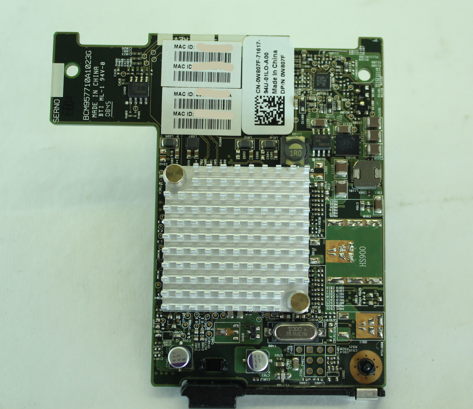 Dell Broadcom Dual Port 10GBASE-T Blade Mezzanine Adapter DP/N W807F