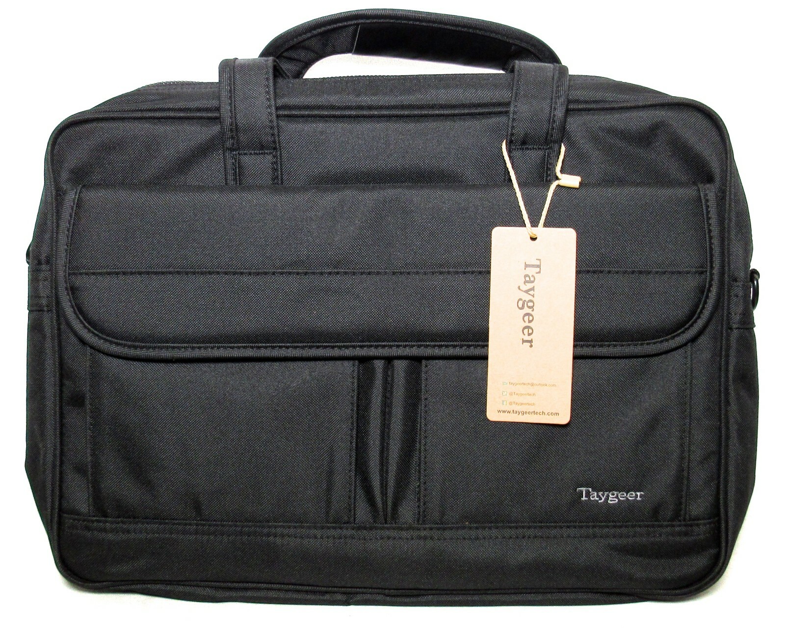 TAYGEER Laptop Bag 15.6" Business Briefcase Messenger Shoulder Bag Black NEW 