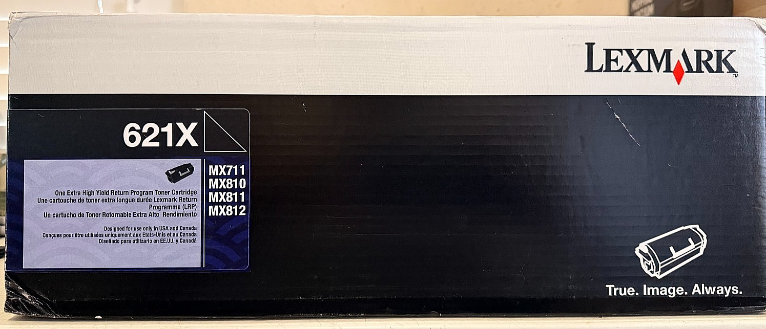 Genuine Lexmark 621X Black Extra High-Yield Toner Brand New Sealed
