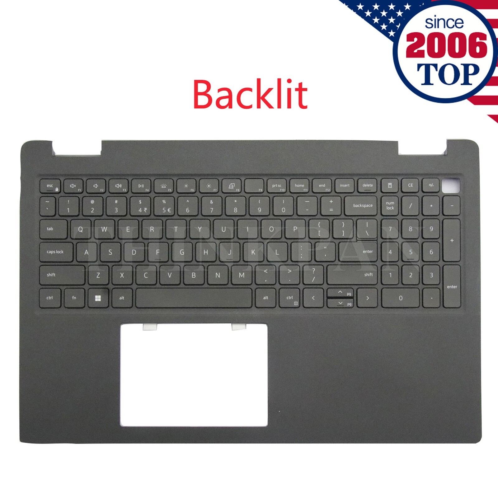 New Dell Latitude 3520 E3520 Laptop Palmrest Backlit Keyboard 0DJP76 Black US