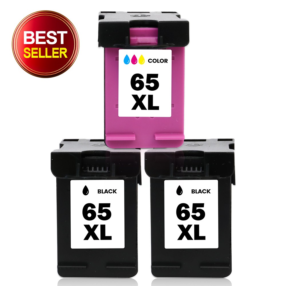 3Pack For HP 65XL 65 XL Ink Cartridge for Envy 5055 5058 5052 DeskJet 3755 3722