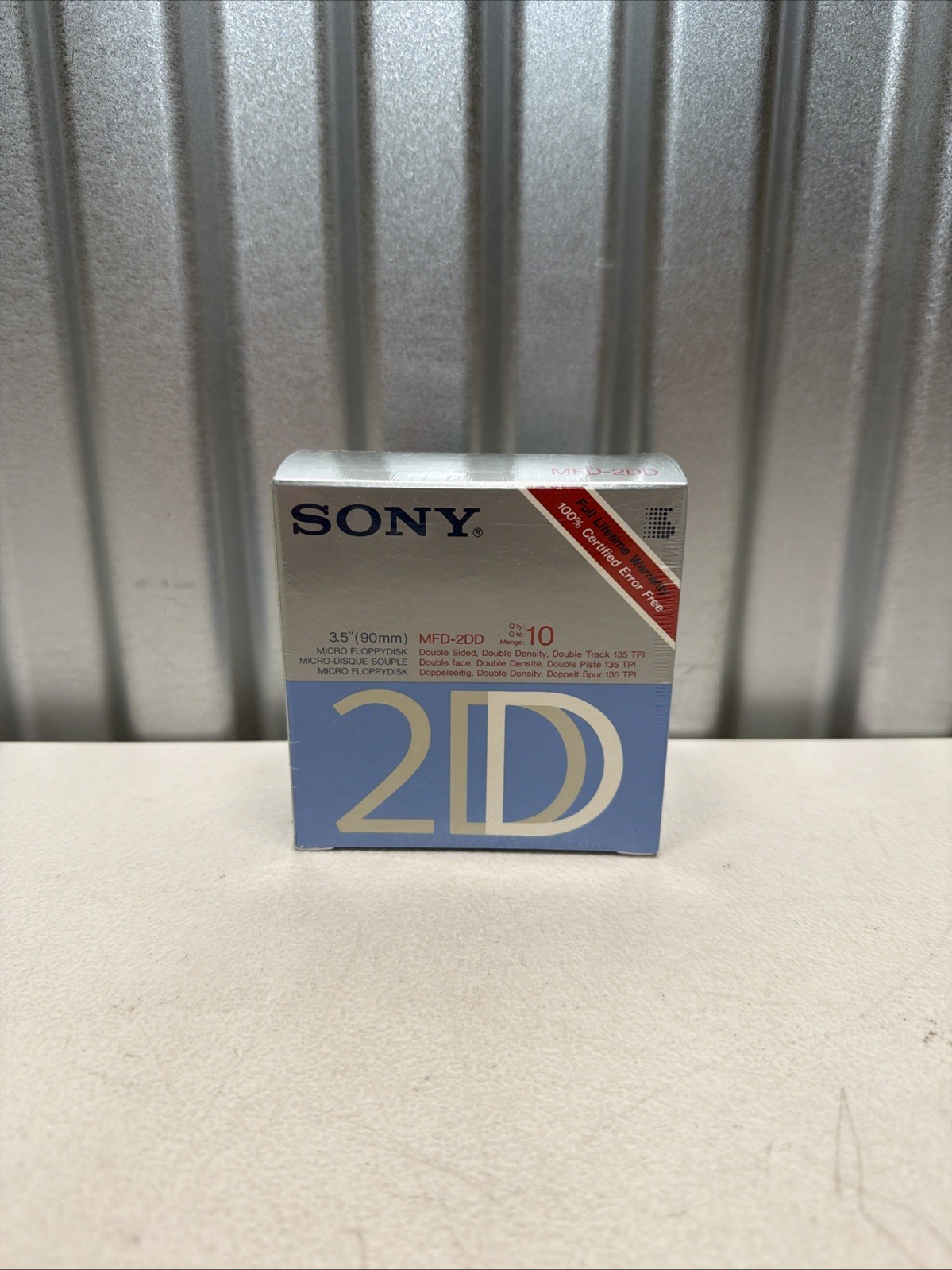 NEW SONY MFD-2DD Micro Floppy Disks 10 Disks SEALED