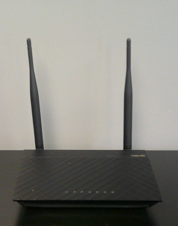 FCC Compliant ASUS RT-N12 WiFi Internet Router, Black, Used, No Power Cord