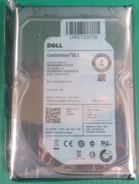 Dell / Seagate 3TB / 64MB / SATA / 7.2K / 3.5" HDD ST33000650NS / 09SM160 REFURB