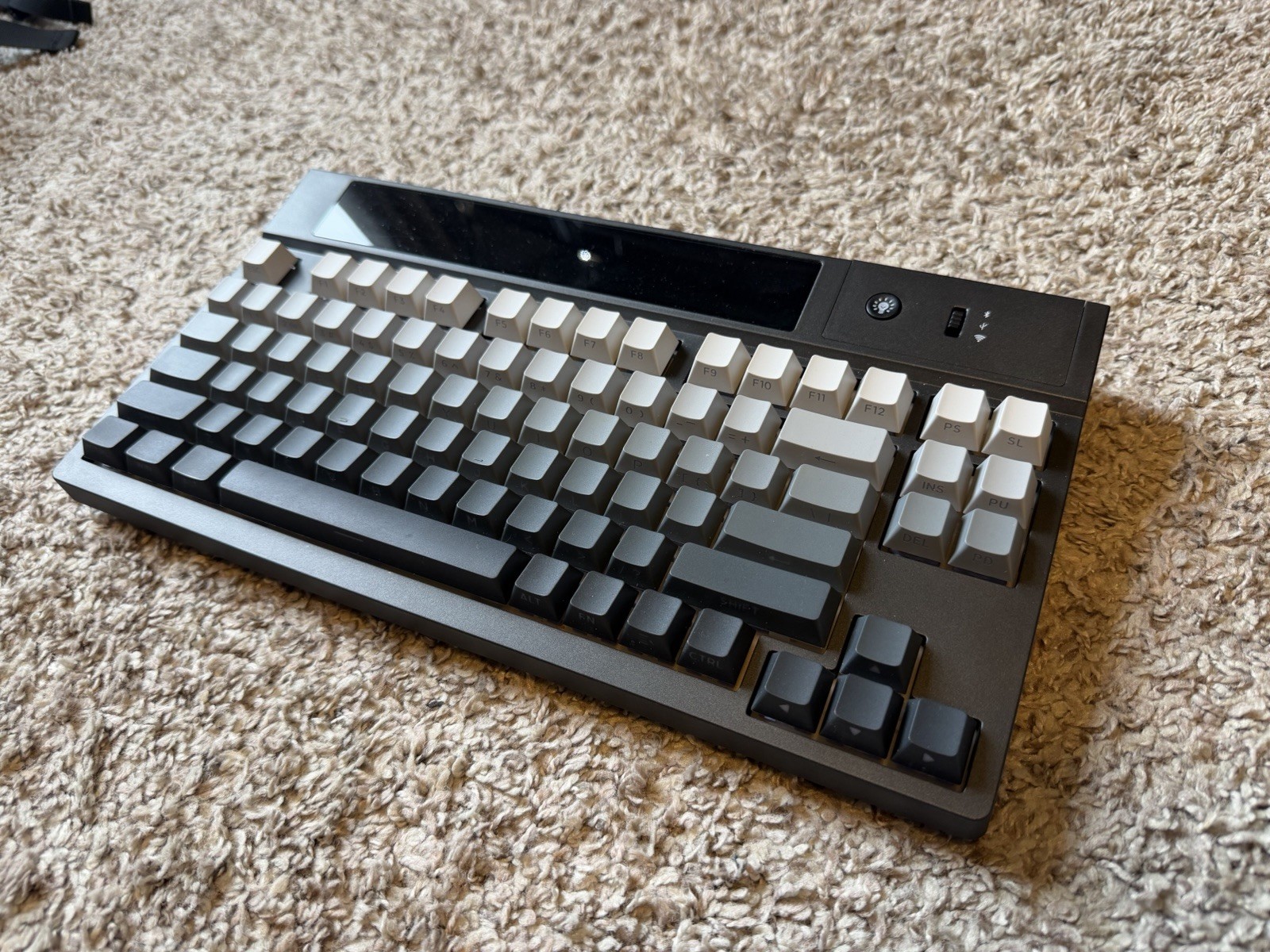Epomaker DynaTab 75X Hot Swap Tri-mode RGB Mechanical Keyboard  with LED Screen