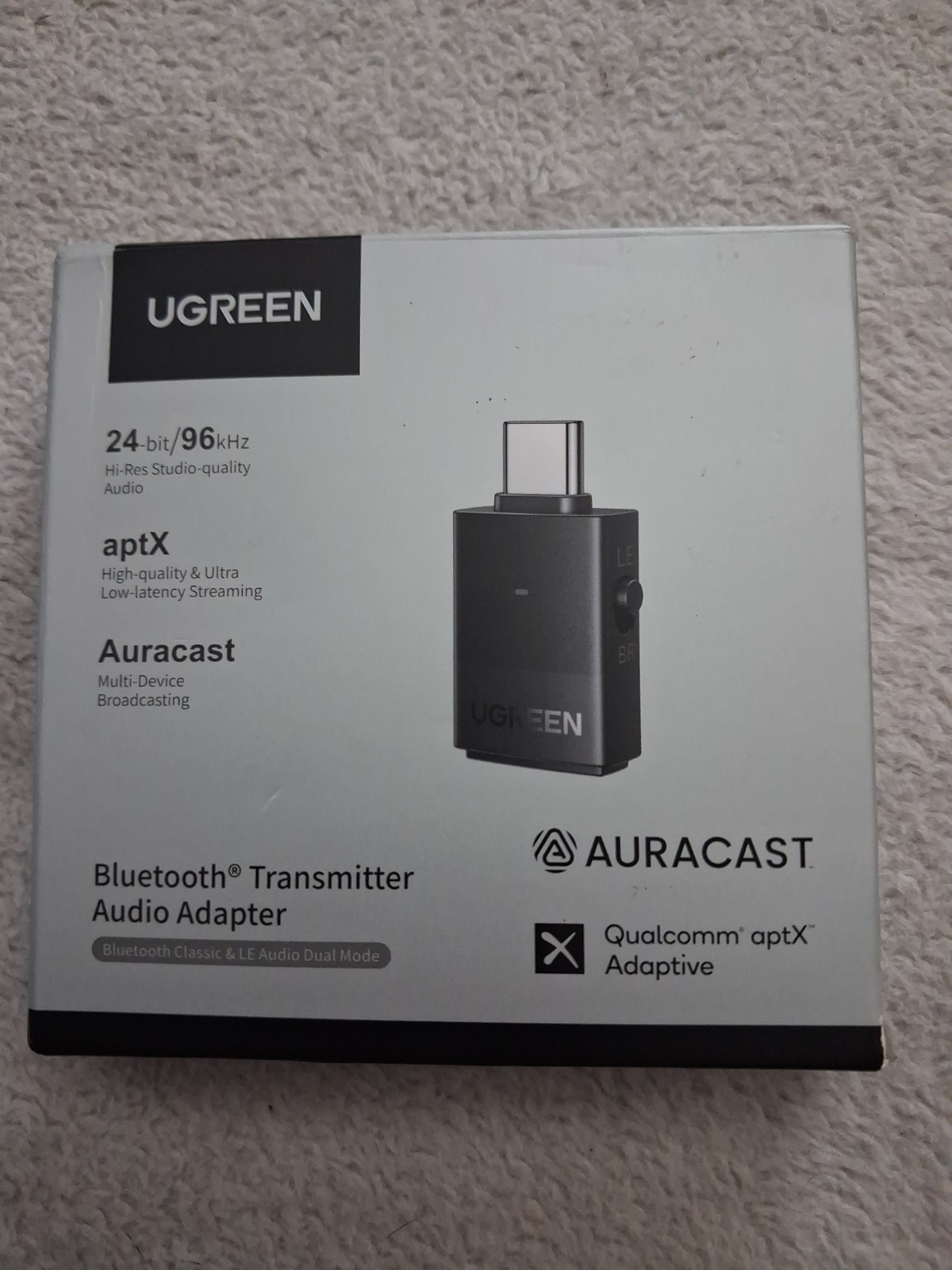 UGREEN Bluetooth Transmitter aptX 