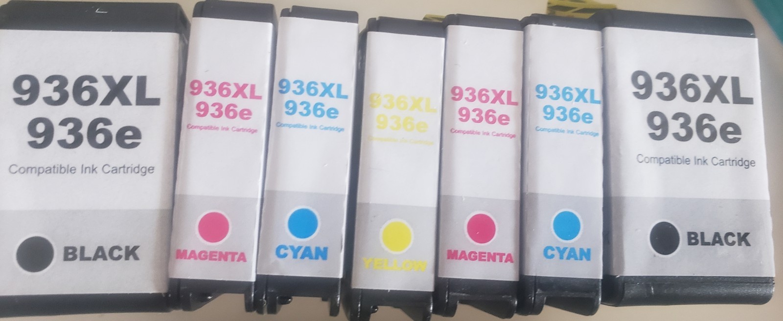 936E 936XL Ink Cartridge (7-Pack) for HP OfficeJet 9120 9135e 9120e 9110 9730e