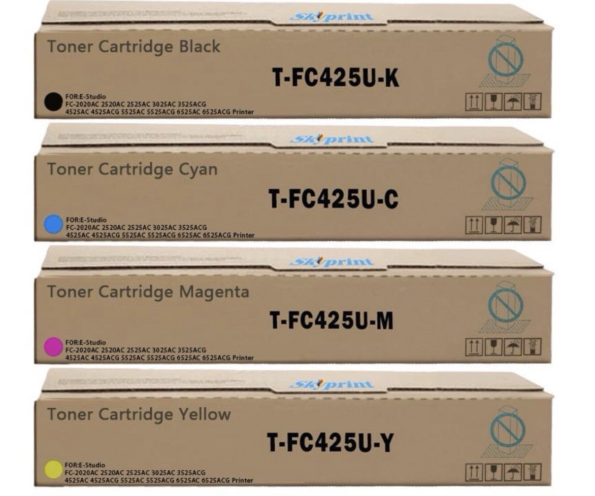 SkyPrint T-FC425U High Capacity Toner Cartridge T-FC425U-K Y/M/C