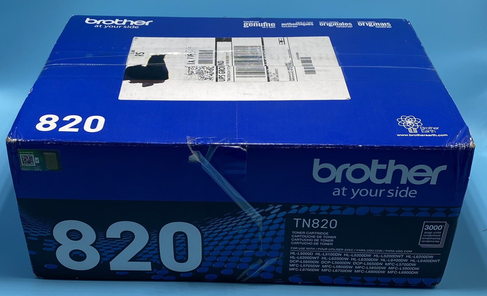 Brother TN820 Toner Cartridge - Black  OEM
