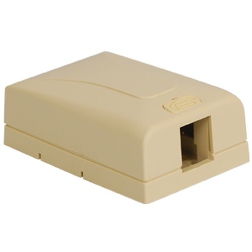 ICC SURFACE MOUNT BOX ELITE 1-PORT IVORY IC108SB1IV UPC 633758005890