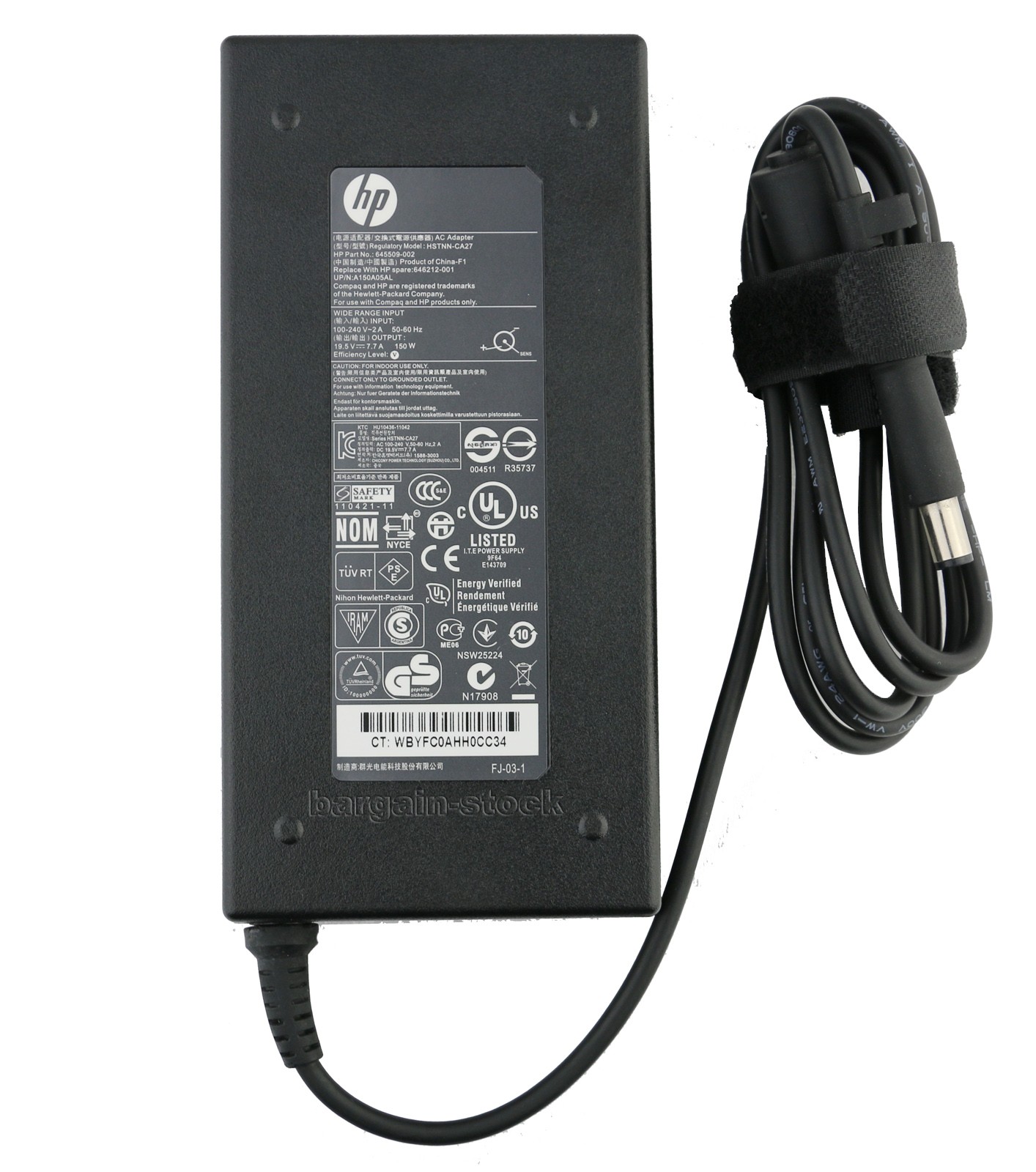 19.5V 7.7A 150W HP TouchSmart 610 610-1000 610-1030y 610-1032f AC Power Adapter