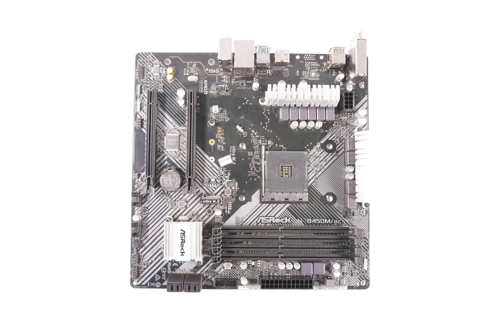 B450MAC iBUYPOWER ASRock B450M/AC Motherboard NO IO Shield Plate