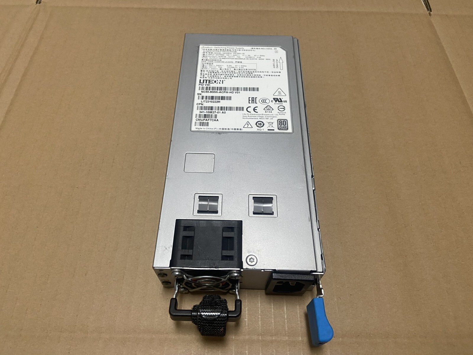 Cisco NC55-900W-ACFW-HD 341-100927-01 AC Power Supply