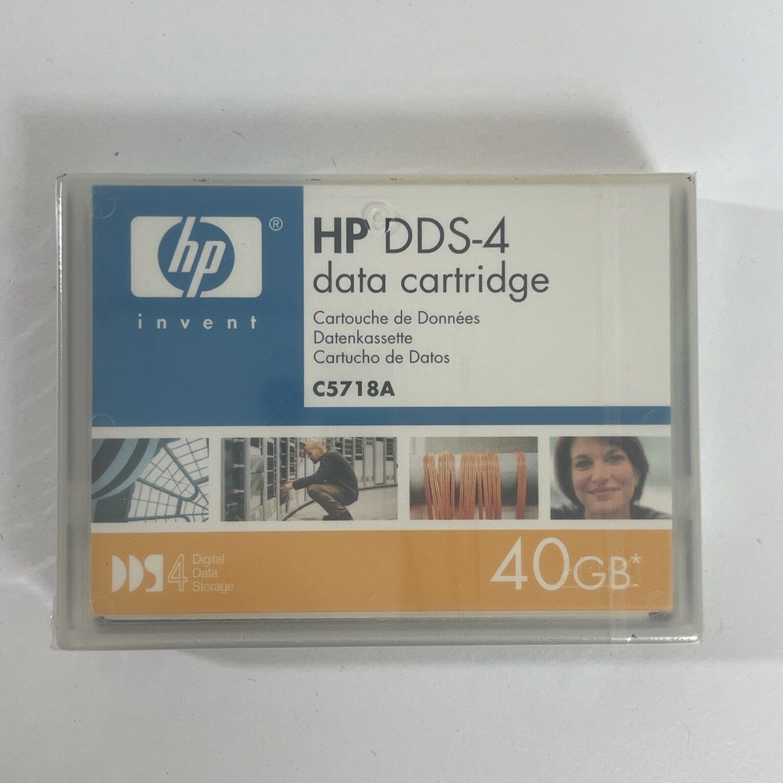 HP 40GB  DDS-4 Backup Tape Cartridge 4mm New Factory Sealed C5718A