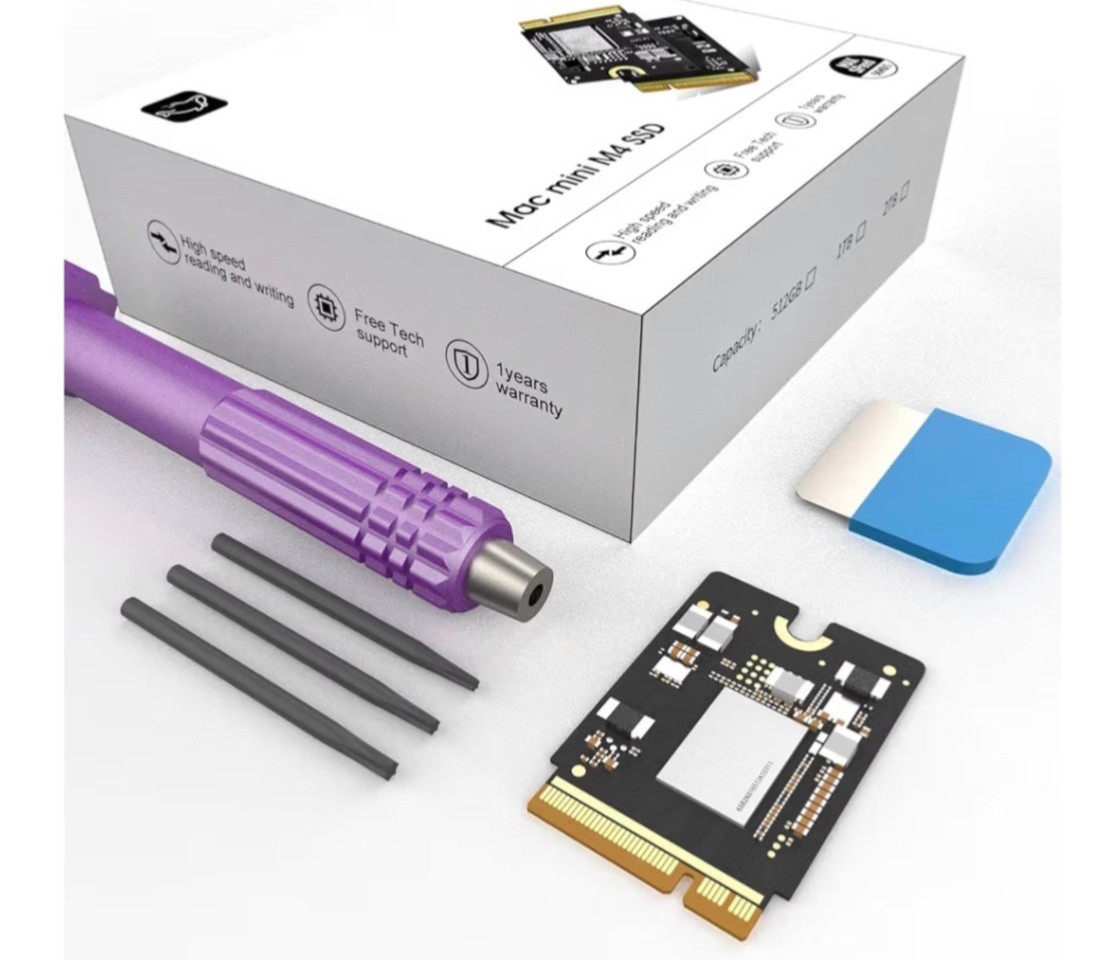Mac mini M4 SSD 1TB Hard Disk Upgrade DIY Kit Only