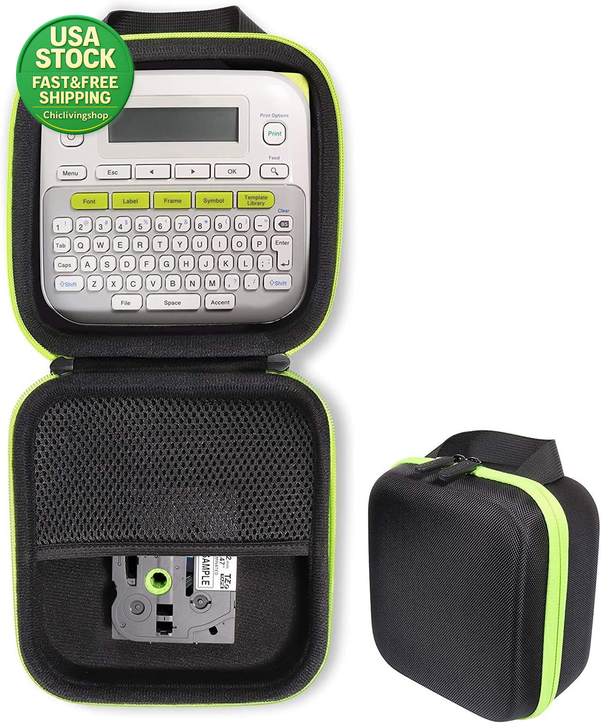 Hard Carrying Case for Brother P-Touch PTD210 PTD220 Label Maker Storage Bag
