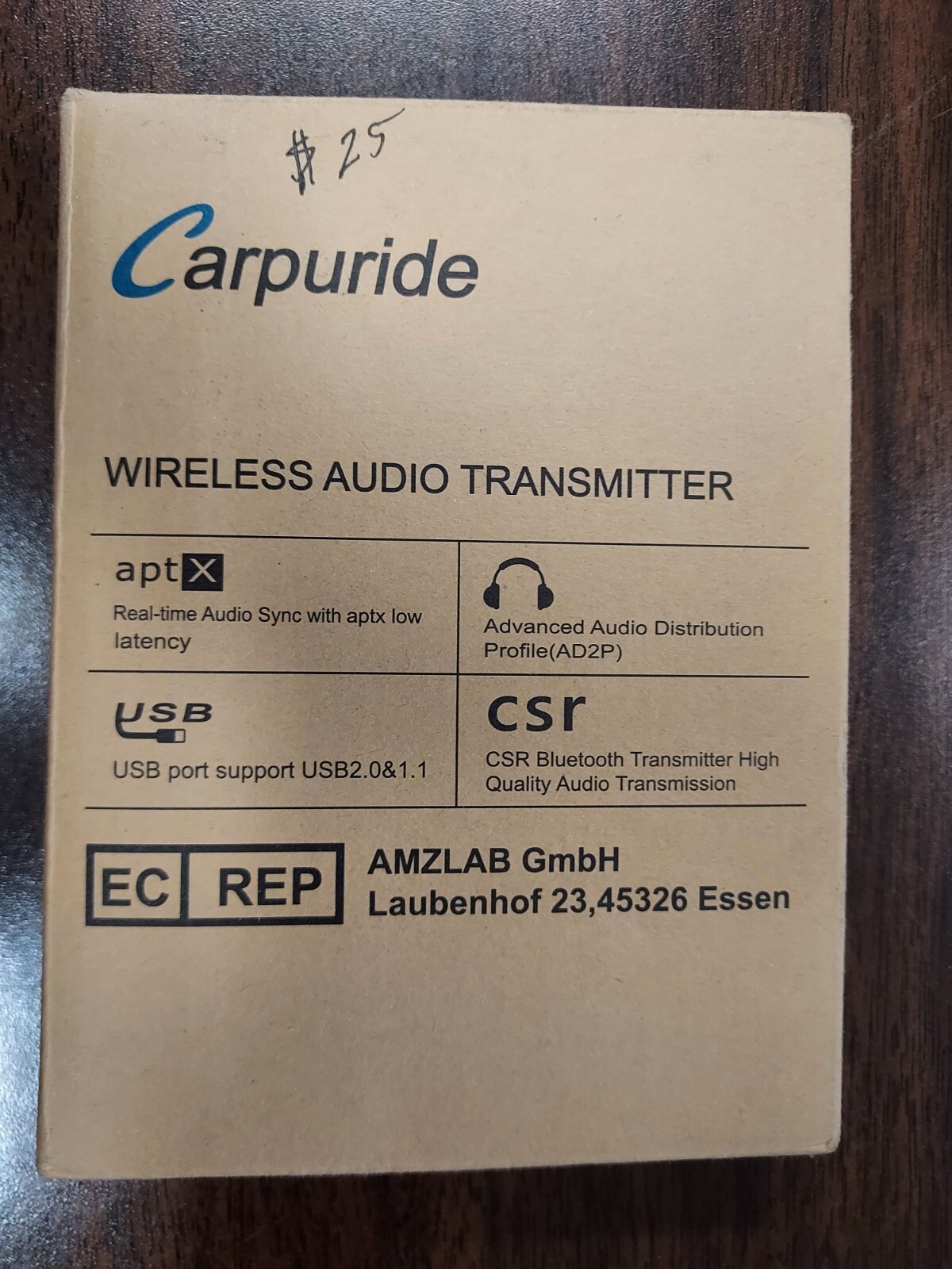 Carpuride Wireless Audio Transmitter EC REP
