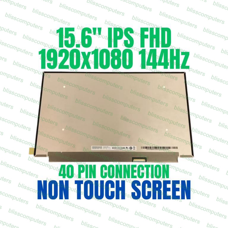 Acer P/N KL.15603.007 15.6" eDP 40 Pin 144hz IPS Screen FHD