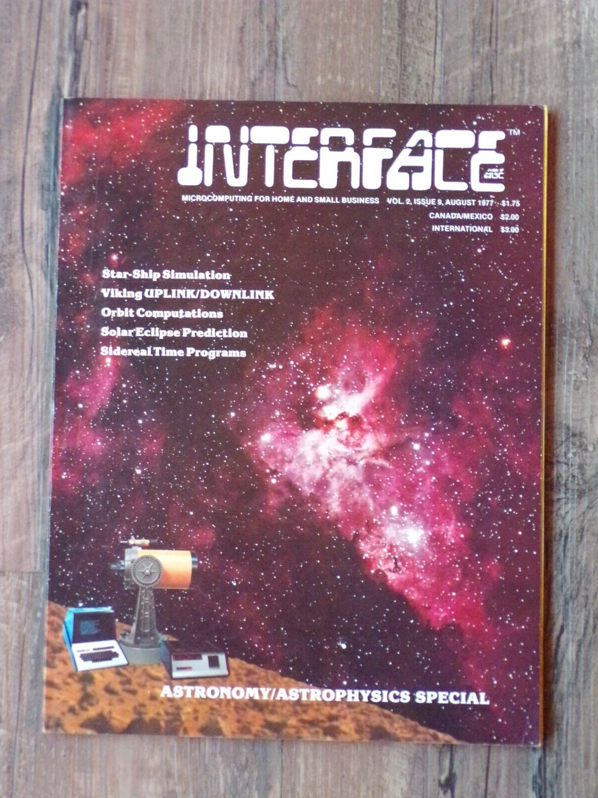 Interface Age Magazine Aug 1977 Vol 2 NO 9 Early Computer Publication No Label